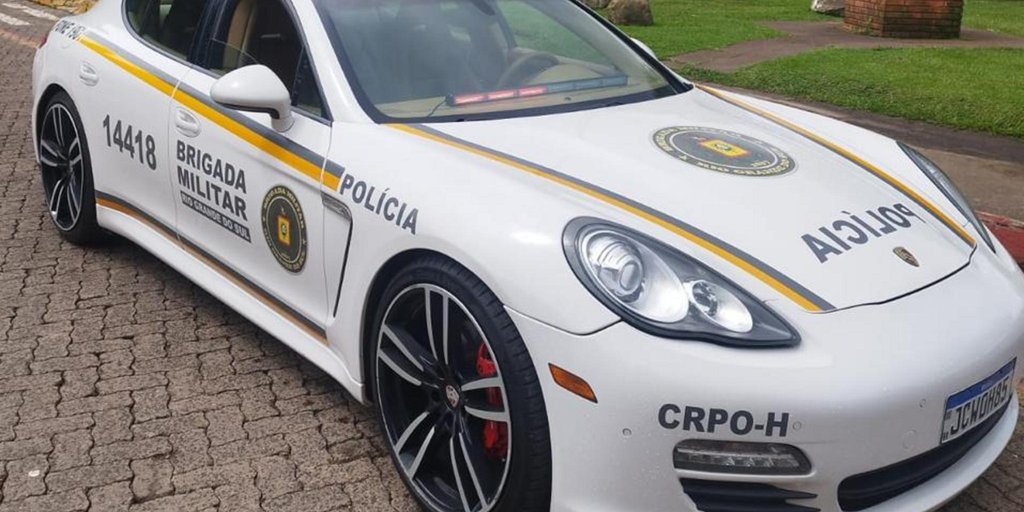 A Porsche Panamera vem sendo utilizado desde agosto de 2024 na Serra Gaúcha pelo Comando Regional de Policiamento Ostensivo (CRPO) Hortênsias