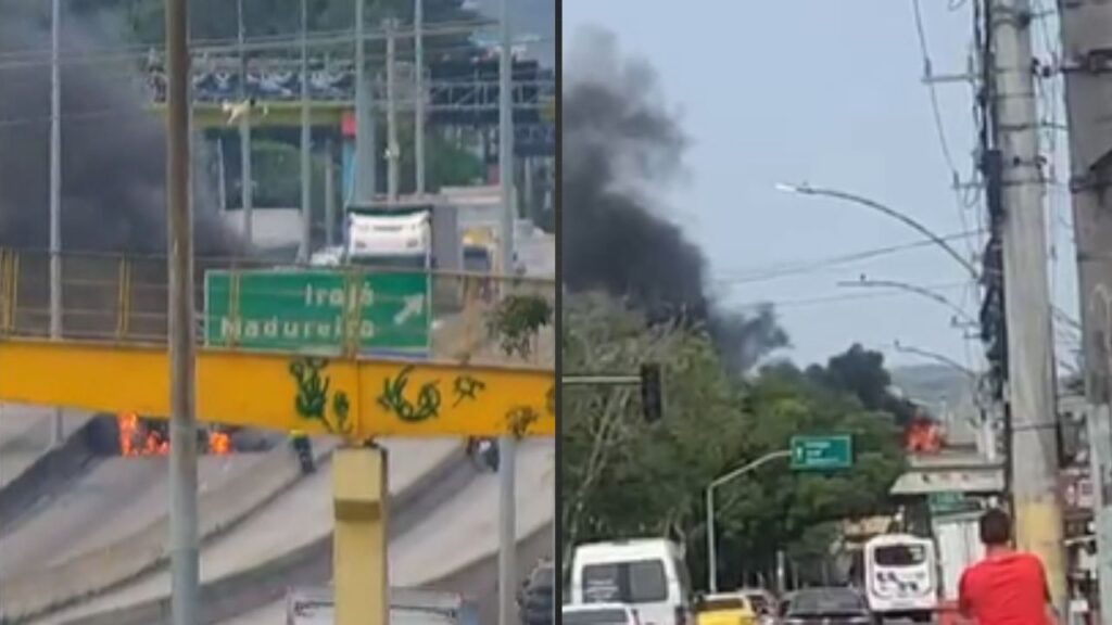 Incêndio em Caminhão Interdita Avenida Brasil e Causa Transtornos no Rio de Janeiro